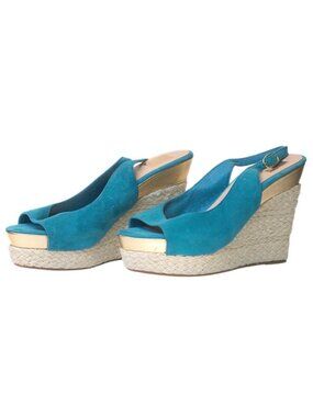 Dolce Vita Azure Wedges Aqua Blue